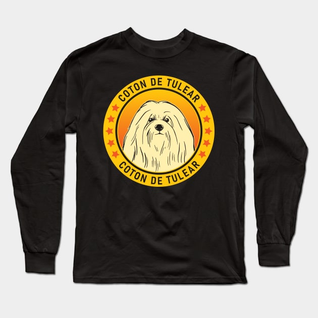 Coton de Tulear Dog Portrait Long Sleeve T-Shirt by millersye